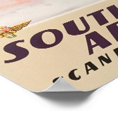 Zuid-Afrika Kunst Afrikaanse Print SAS Reisposter (Hoek)