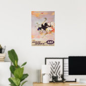 Zuid-Afrika Kunst Afrikaanse Print SAS Reisposter (Thuiskantoor)