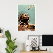 Zuid-Afrika Kunst Sabena Reisprint Afrikaanse Stam Poster (Thuiskantoor)