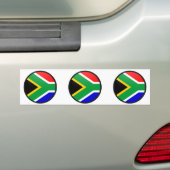 Zuid-Afrika kwaliteit Vlag Cirkel Bumpersticker (Op auto)