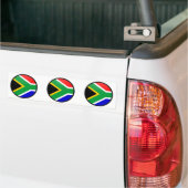 Zuid-Afrika kwaliteit Vlag Cirkel Bumpersticker (Op Truck)