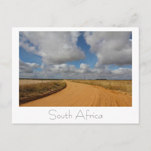 Zuid-Afrika Landscape Road Scenery Briefkaart (Voorkant)