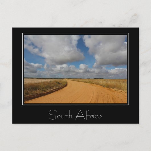 Zuid-Afrika Landscape Road Scenery Briefkaart (Voorkant)