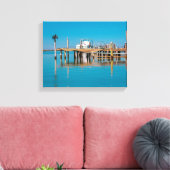 Zuid-Afrika Landschap Boat Birds Canvas Afdruk (Insitu (Woonkamer))