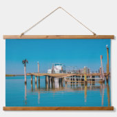 Zuid-Afrika Landschap Boat Birds Hangend Wandkleed (Voorkant)