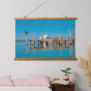 Zuid-Afrika Landschap Boat Birds Hangend Wandkleed