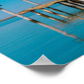 Zuid-Afrika Landschap Boat Birds Poster (Hoek)