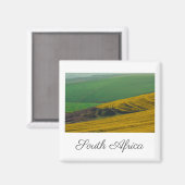 Zuid-Afrika landschap Canola Fields Magneet (Voorkant / Achterkant)