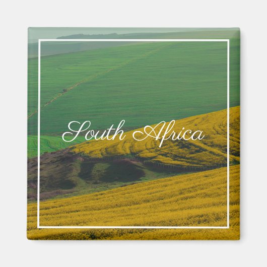 Zuid-Afrika Landschap met koolzaadvelden op het pl Magneet (Voorkant)