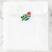 zuid - afrika - landvlaggestaat ronde sticker (Tas)