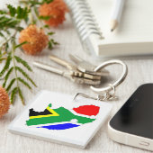 zuid - afrika - landvlaggestaat sleutelhanger (Voorkant Rechts)