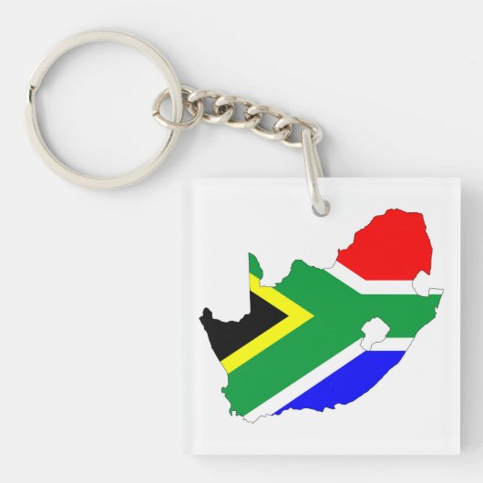 zuid - afrika - landvlaggestaat sleutelhanger (voorkant)
