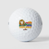 Zuid-Afrika  Leeuwenvlag Safari Souvenir Golfballen (Voorkant)