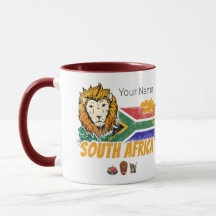 Zuid-Afrika  Leeuwenvlag Safari Souvenir