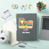 Zuid-Afrika Leeuwenvlag Safari Souvenir Sticker (iPad Cover)