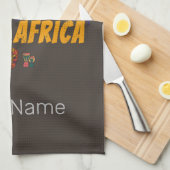 Zuid-Afrika  Leeuwenvlag Safari Souvenir Theedoek (Quarter Fold)