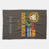 Zuid-Afrika  Leeuwenvlag Safari Souvenir Theedoek (Horizontaal)