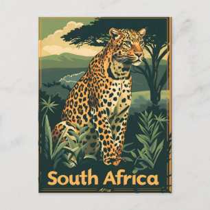 Zuid-Afrika Leopard  Briefkaart
