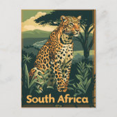 Zuid-Afrika Leopard  Briefkaart (Voorkant)