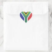 Zuid-Afrika liefde vlag trots hart sticker (Tas)