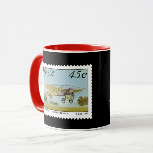 ZUID-AFRIKA* Luchtvaartherdenkingsstempel Mok (Voorkant links)