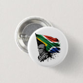 ZUID-AFRIKA MET PALESTINA RONDE BUTTON 3,2 CM (Voorkant /achterkant)