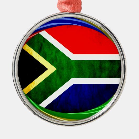 Zuid-Afrika Metalen Ornament (Voorkant)
