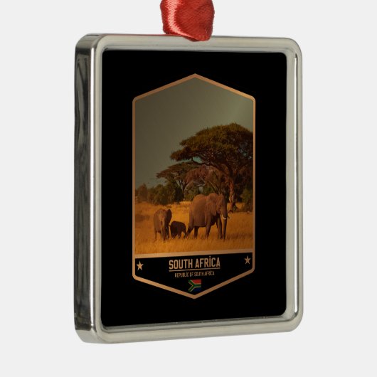 Zuid-Afrika Metalen Ornament (Rechts)