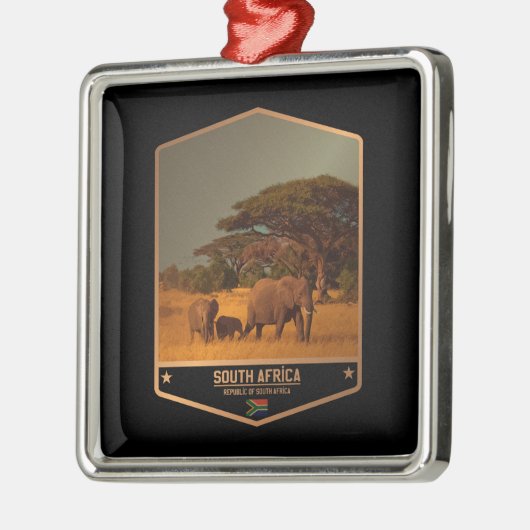 Zuid-Afrika Metalen Ornament (Links)