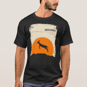 Zuid-Afrika Minimale Springbok Tafelberg Post T-shirt