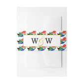 ZUID-AFRIKA Monogram Selebratieweddenschap Uitnodigingen Wikkel (Voorkant Voorbeeld)