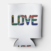 Zuid-Afrika Mooie Liefde Verbazingwekkende Tekst Q Blikjeskoeler (Voorkant)