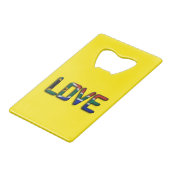 Zuid-Afrika Mooie Liefde Verbazingwekkende Tekst Q Creditkaart Flessenopener (Achterkant Gekanteld)