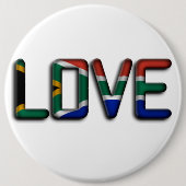 Zuid-Afrika Mooie Liefde Verbazingwekkende Tekst Q Ronde Button 6,0 Cm (Voorkant)