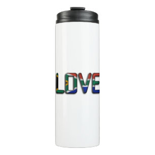 Zuid-Afrika Mooie Liefde Verbazingwekkende Tekst Q Thermosbeker