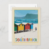 Zuid-Afrika | Muizenberg Beach Briefkaart (Voorkant / Achterkant)