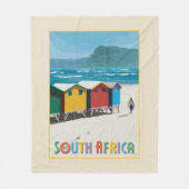 Zuid-Afrika | Muizenberg Beach Fleece Deken (Voorkant)