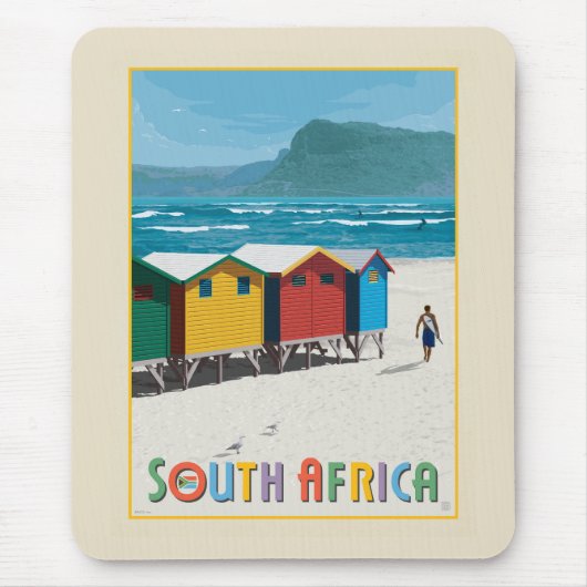 Zuid-Afrika | Muizenberg Beach Muismat (Voorkant)