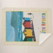 Zuid-Afrika | Muizenberg Beach Sherpa Deken (Voorkant (horizontaal))