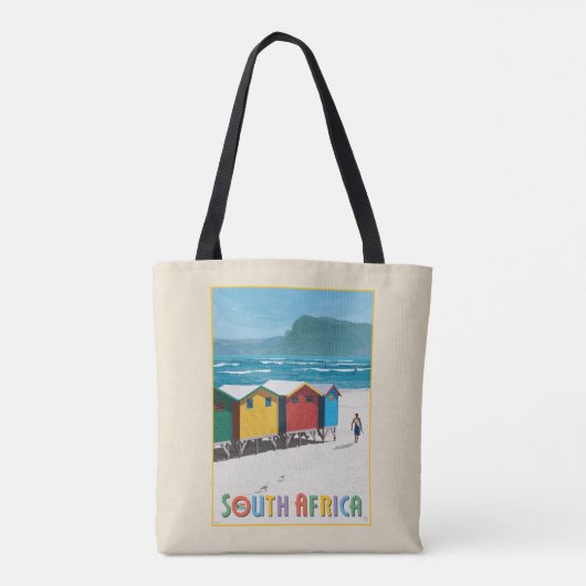 Zuid-Afrika | Muizenberg Beach Tote Bag (Achterkant)