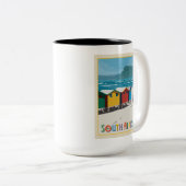 Zuid-Afrika | Muizenberg Beach Tweekleurige Koffiemok (Voorkant rechts)