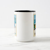 Zuid-Afrika | Muizenberg Beach Tweekleurige Koffiemok (Center)