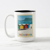 Zuid-Afrika | Muizenberg Beach Tweekleurige Koffiemok (Links)