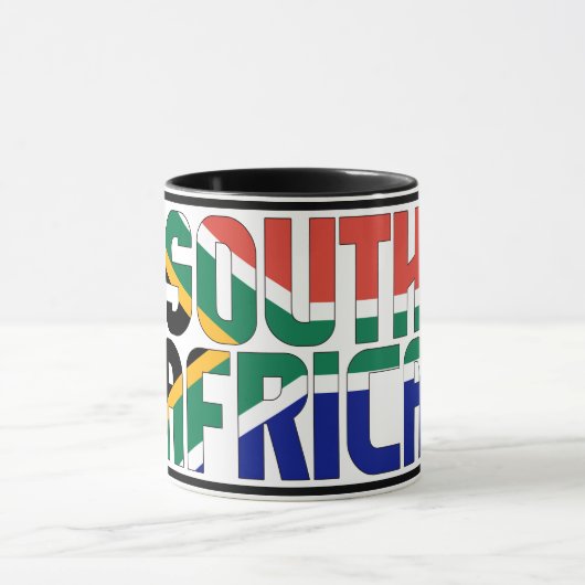 Zuid-Afrika National Flag Patriotic Coffee Mok (Midden)