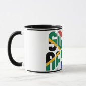 Zuid-Afrika National Flag Patriotic Coffee Mok (Links)