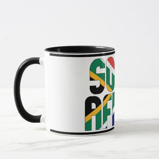 Zuid-Afrika National Flag Patriotic Coffee Mok (Links)