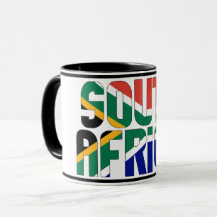Zuid-Afrika National Flag Patriotic Coffee Mok