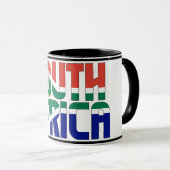 Zuid-Afrika National Flag Patriotic Coffee Mok (Voorkant rechts)