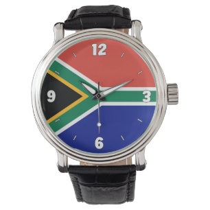 Zuid-Afrika Nationale Vlag Elegant Patriottisch Horloge