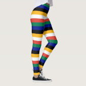 Zuid-Afrika Nationale vlag Kleuren gestript Leggings (Rechts)